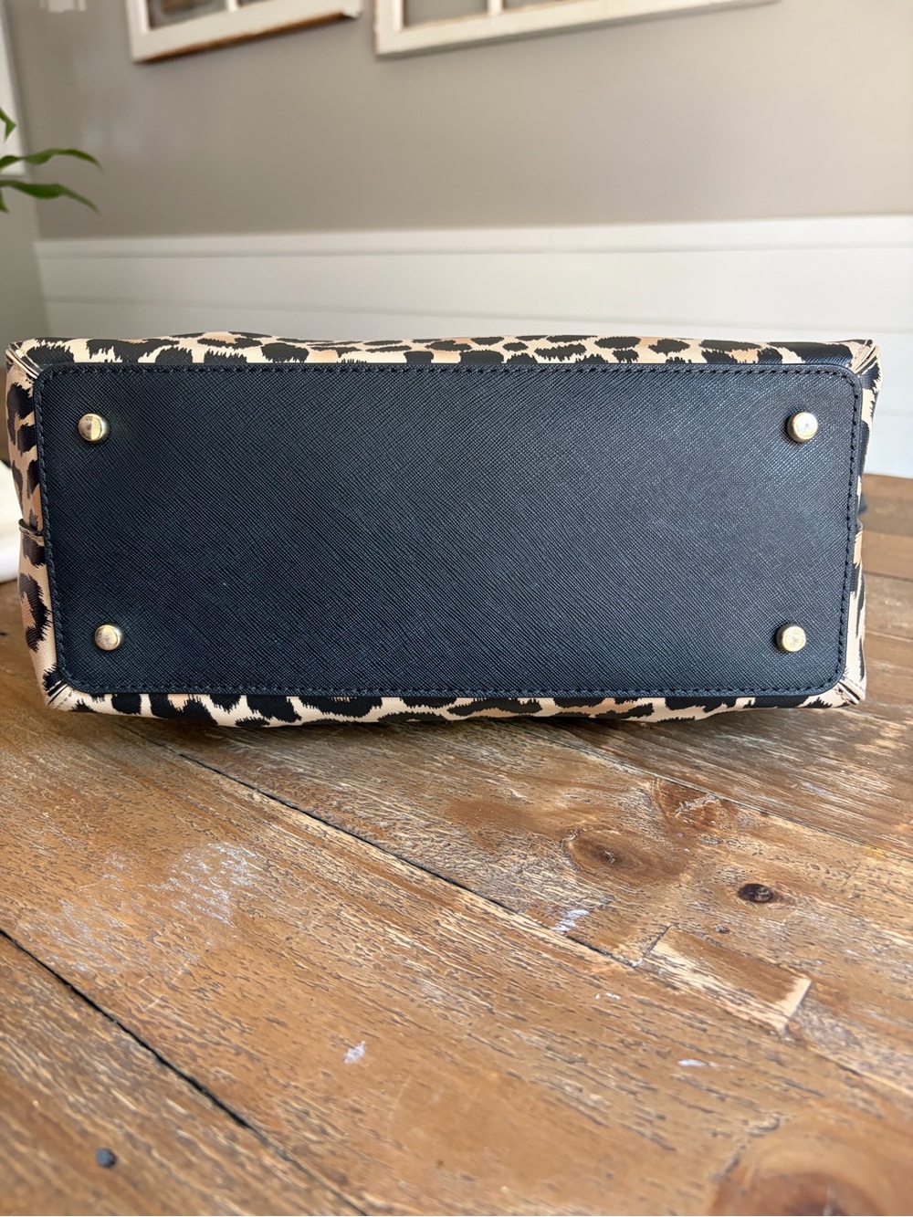 🐈⬛ MEOW!! Kate Spade New York Run Wild Lottie Leopard Print Leather Satchel Bag - Picture 3 of 4